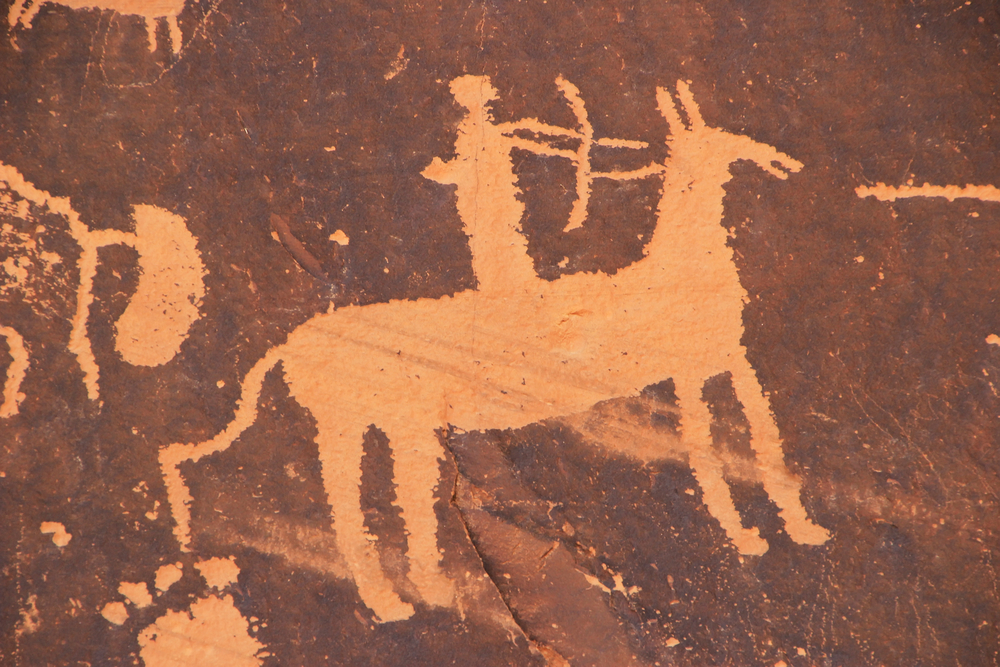 Indian petroglyphs, Newspaper Rock State Historic Monument, Utah